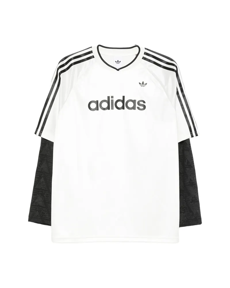 adidas Logo-lettering T-shirt White