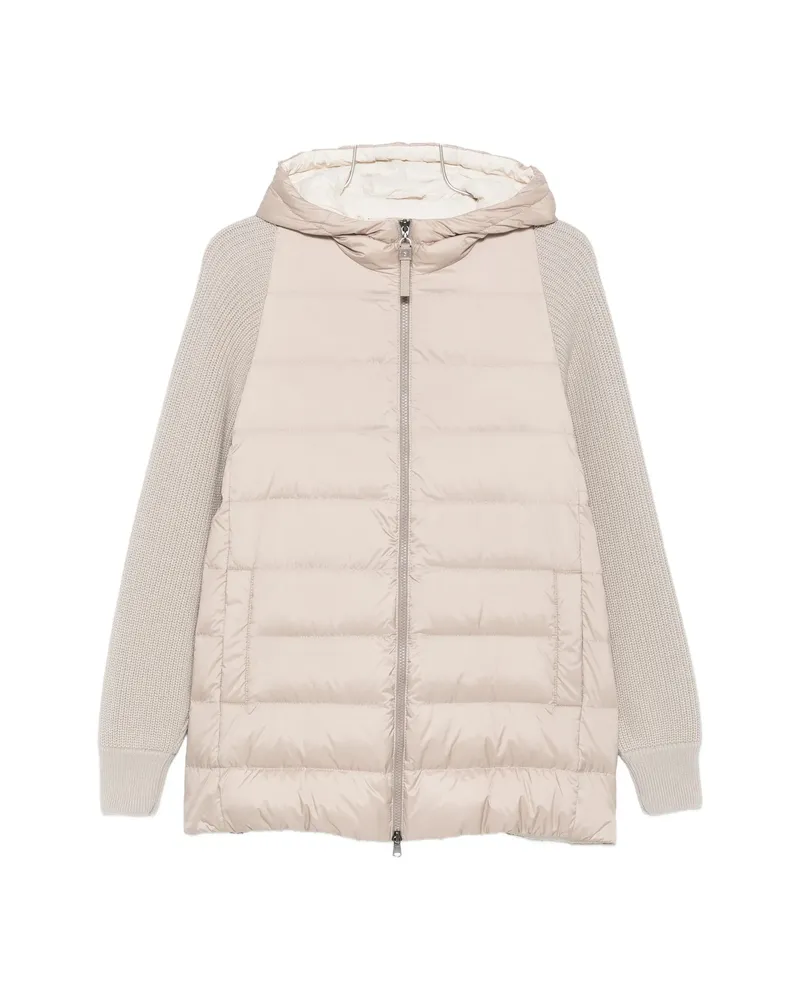 Brunello Cucinelli Padded Panelled Jacket Neutrals