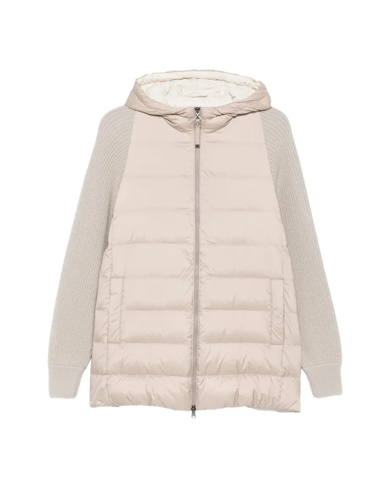 Brunello Cucinelli Padded Panelled Jacket Neutrals