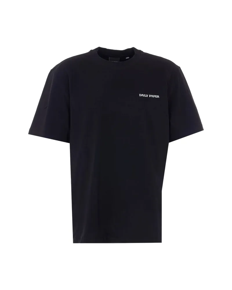 Daily Paper Printed Crew-neck T-shirt Black