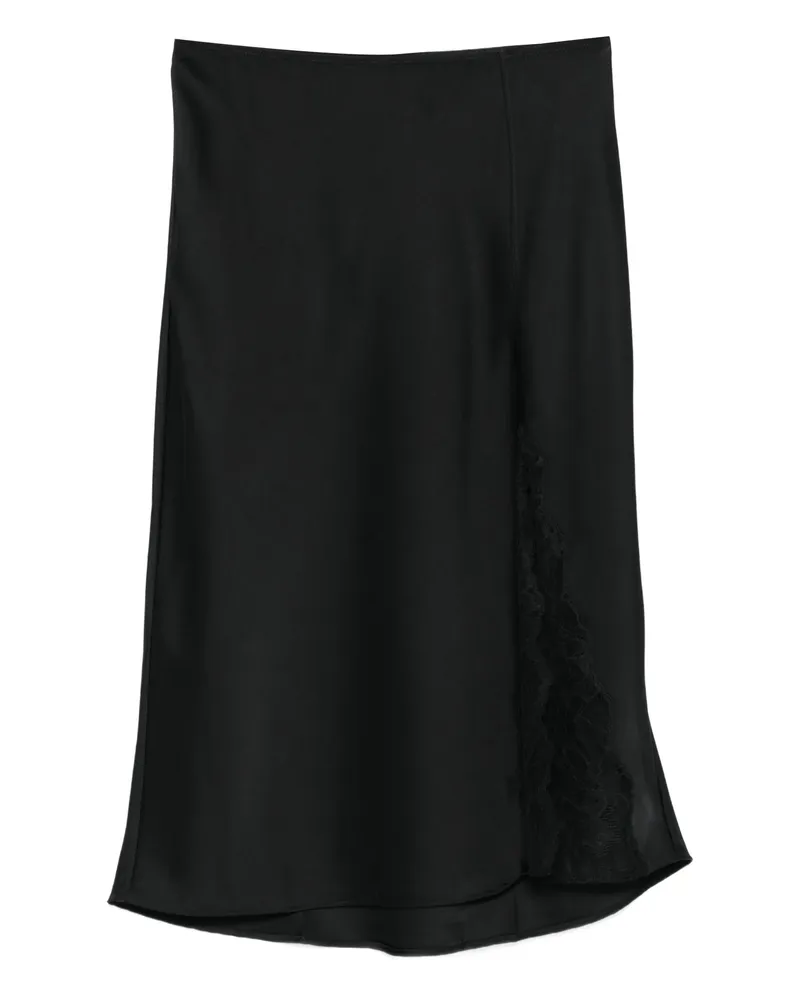 Calvin Klein Lace-insert Slip Skirt Black