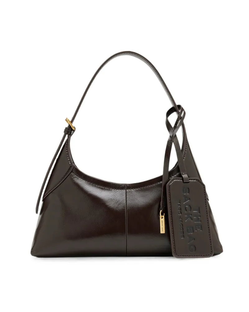 Marc Jacobs Small Belted The Sack Bag In Crinkle Leather Brown