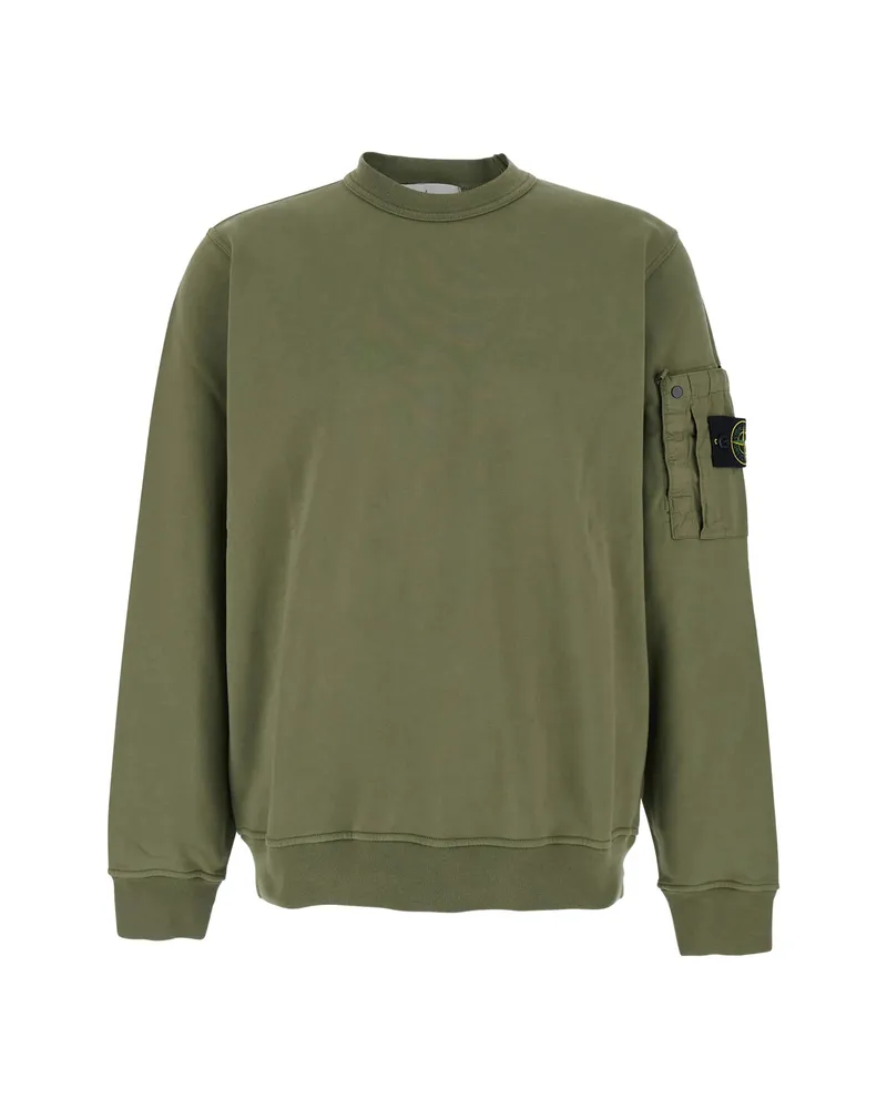 Stone Island Patch-pocket Sweatshirt Green