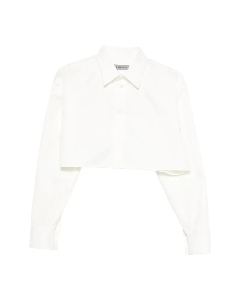 Balenciaga Cropped Shirt White