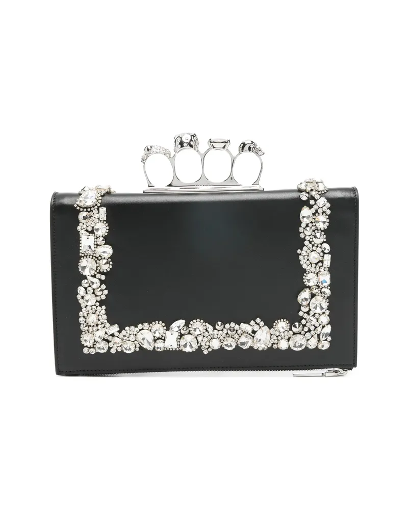 Alexander McQueen Knuckle Clutch Bag Black