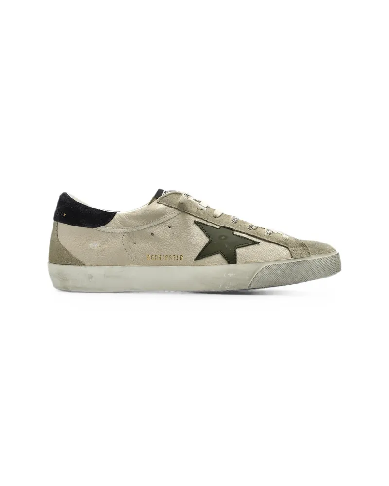 Golden Goose Super Star Leather Sneakers Neutrals