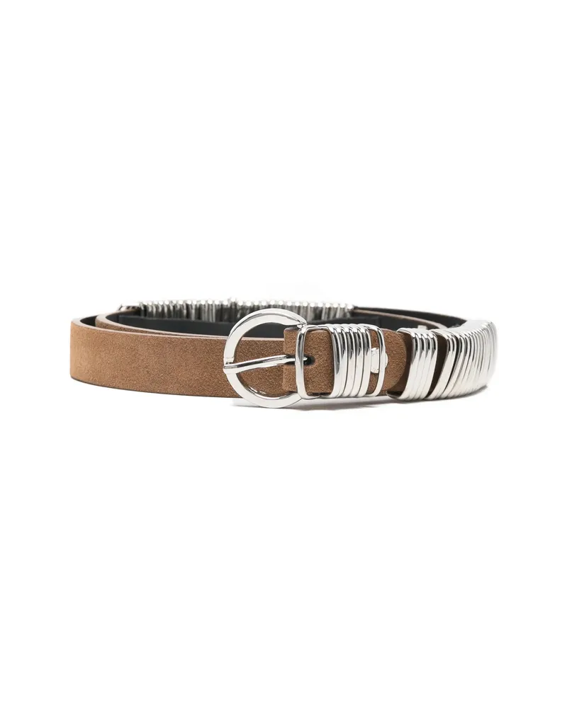 Federica Tosi Ring Buckle Belt Brown