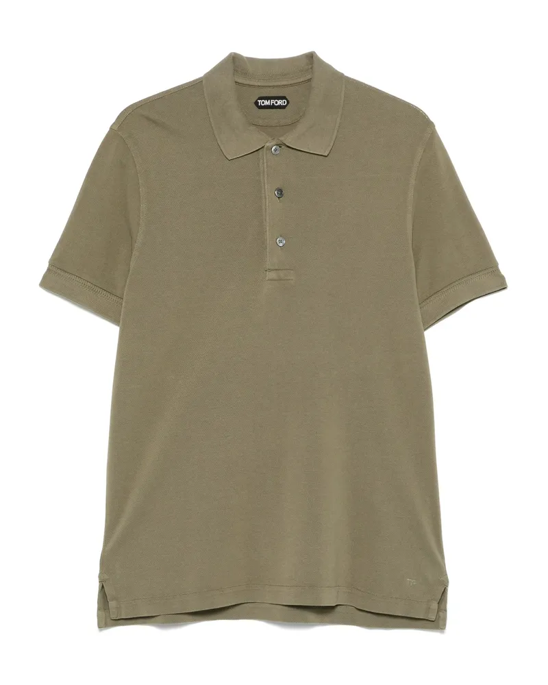 Tom Ford Short-sleeve Polo Shirt Green