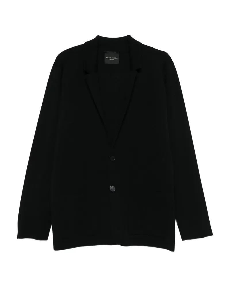 Roberto Collina Buttoned Patch-pocket Cardigan Black