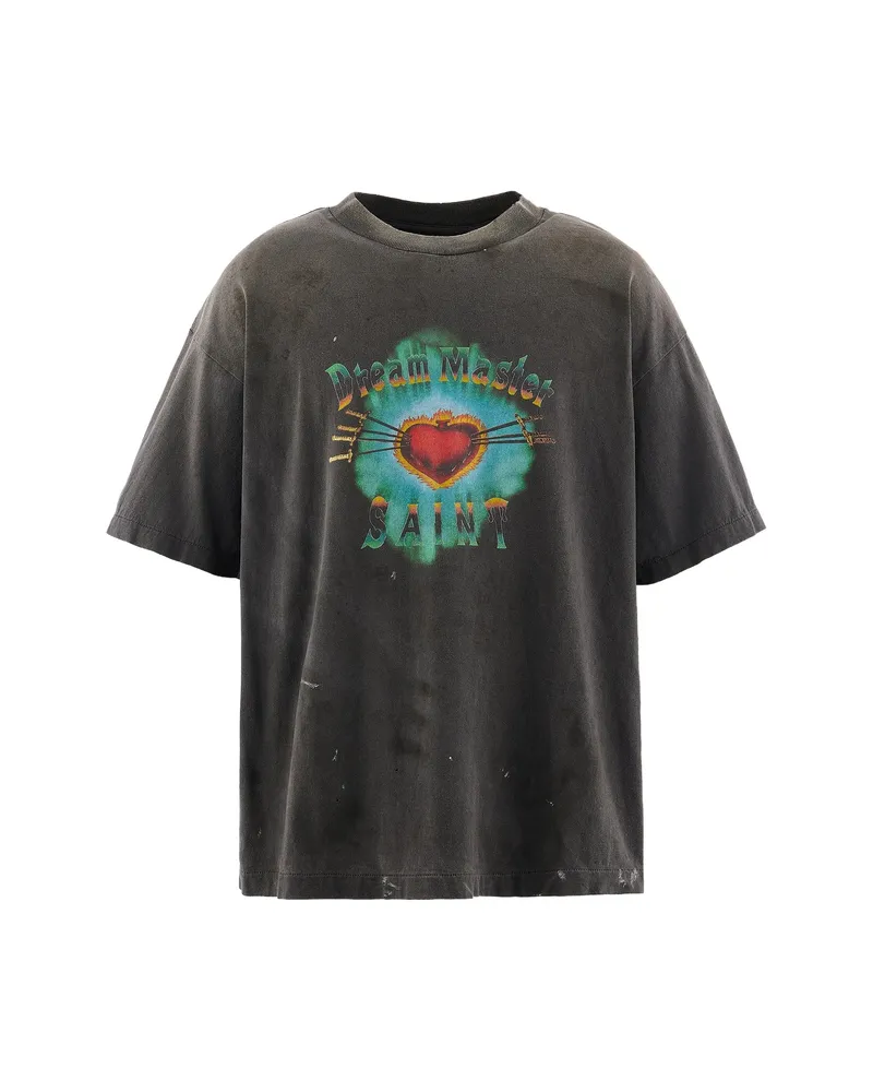SAINT MXXXXXX Graphic-print T-shirt Grey