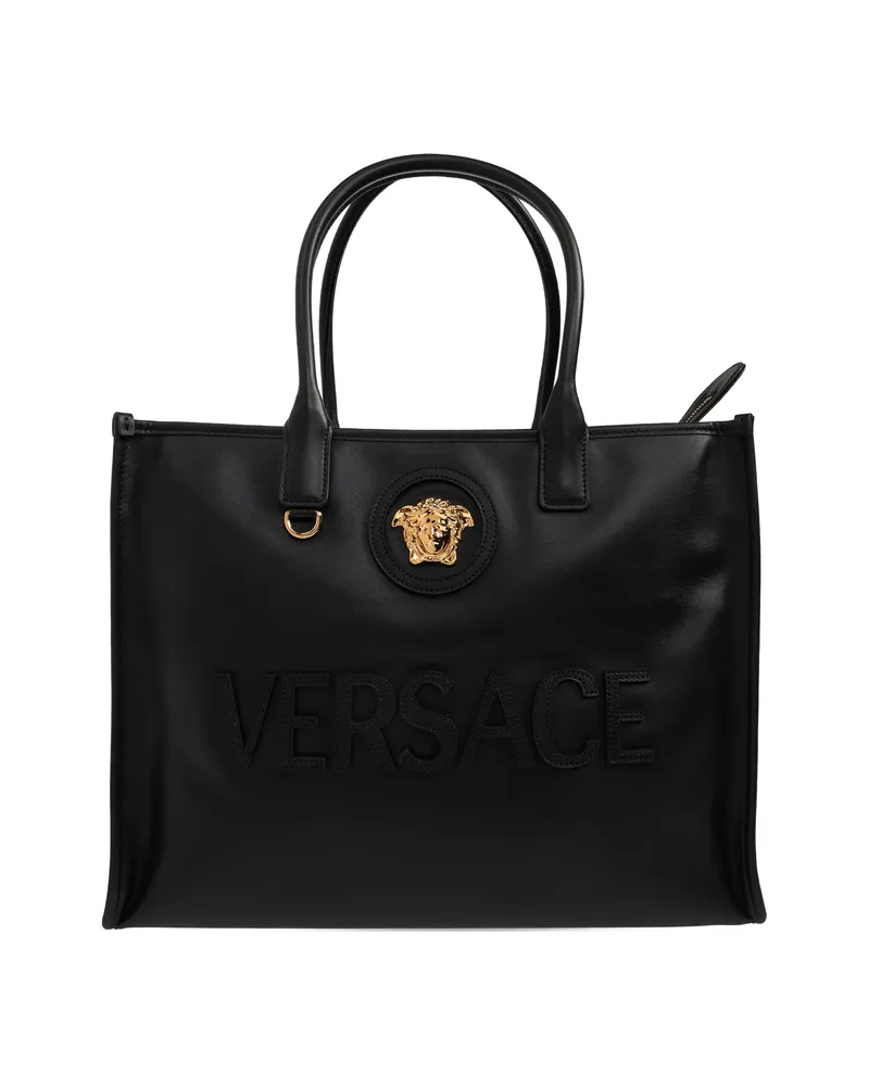 Versace Large La Medusa Tote Bag Black