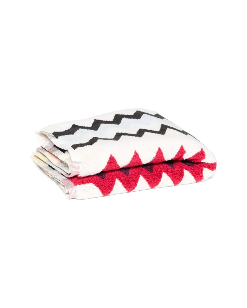 Missoni Home Zigzag-woven Towel (91cm X 62cm White
