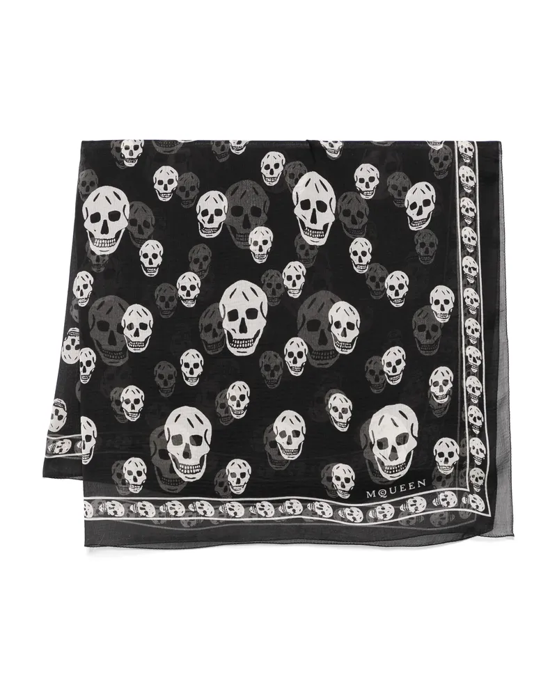 Alexander McQueen Skull-print Scarf Black