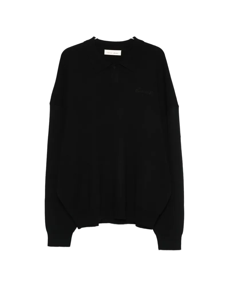 Fear of God Signature 90s Logo-embroidered Polo Shirt Black