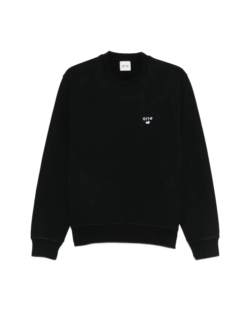 Arte Antwerp Logo-embroidered Sweatshirt Black