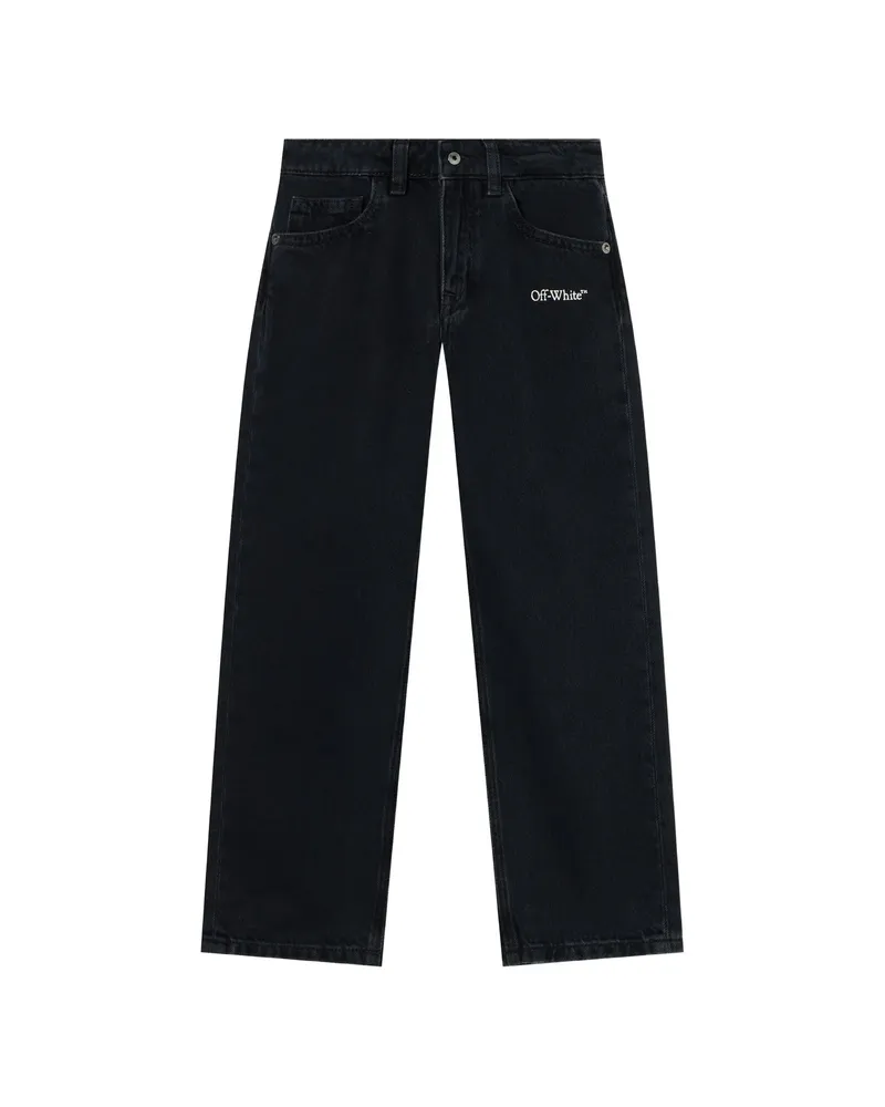 OFF-WHITE Off-white Diagonal Marker Denim Jeans Black