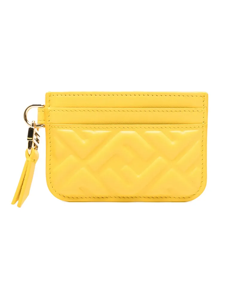 Fendi Embossed-logo Wallet Yellow