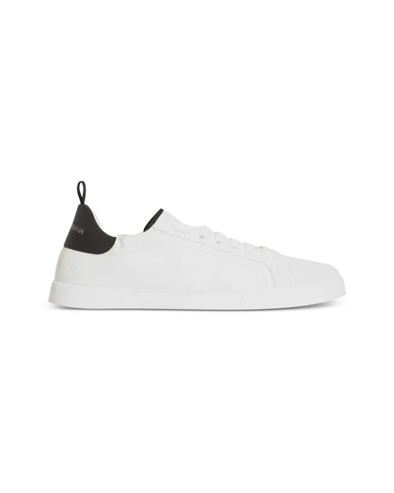 Dolce & Gabbana Portofino Calfskin Sneakers White