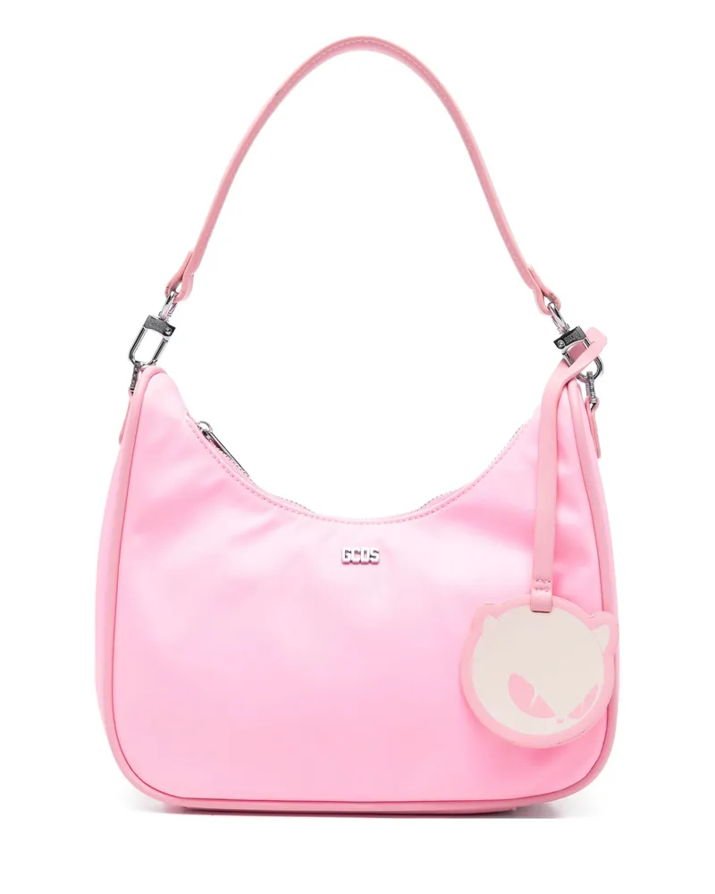 GCDS Logo-charm Tote Bag Pink