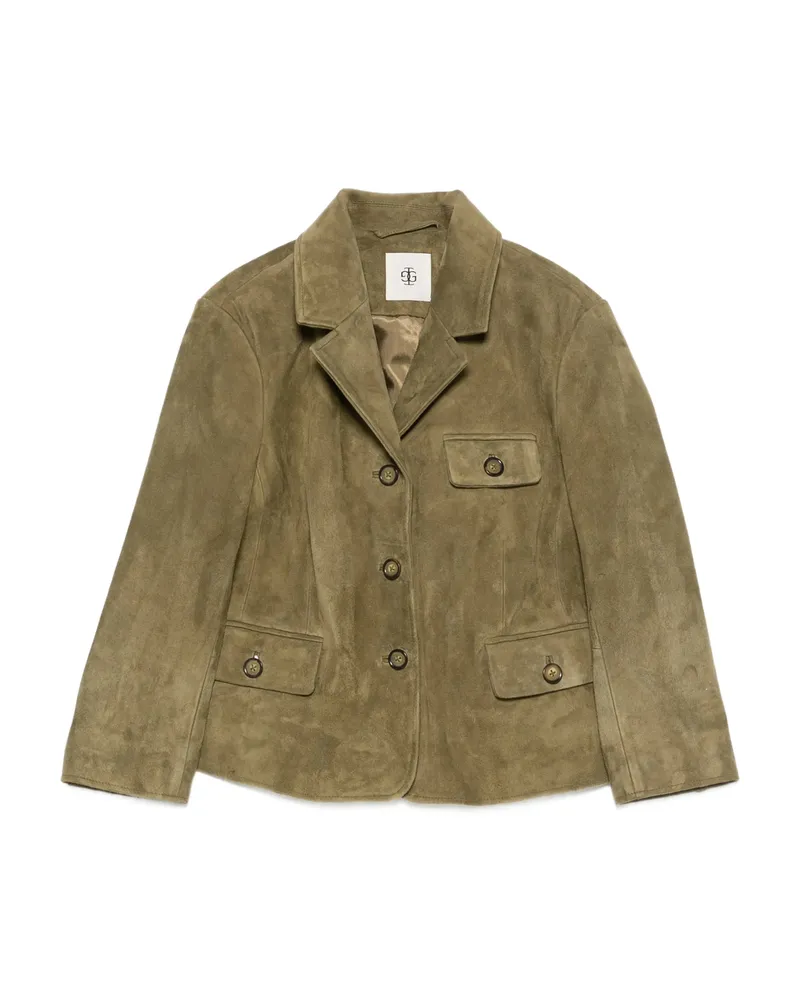 The Garment Suede Blazer Green