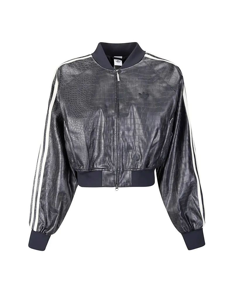 adidas SST Pleather Jacket Black