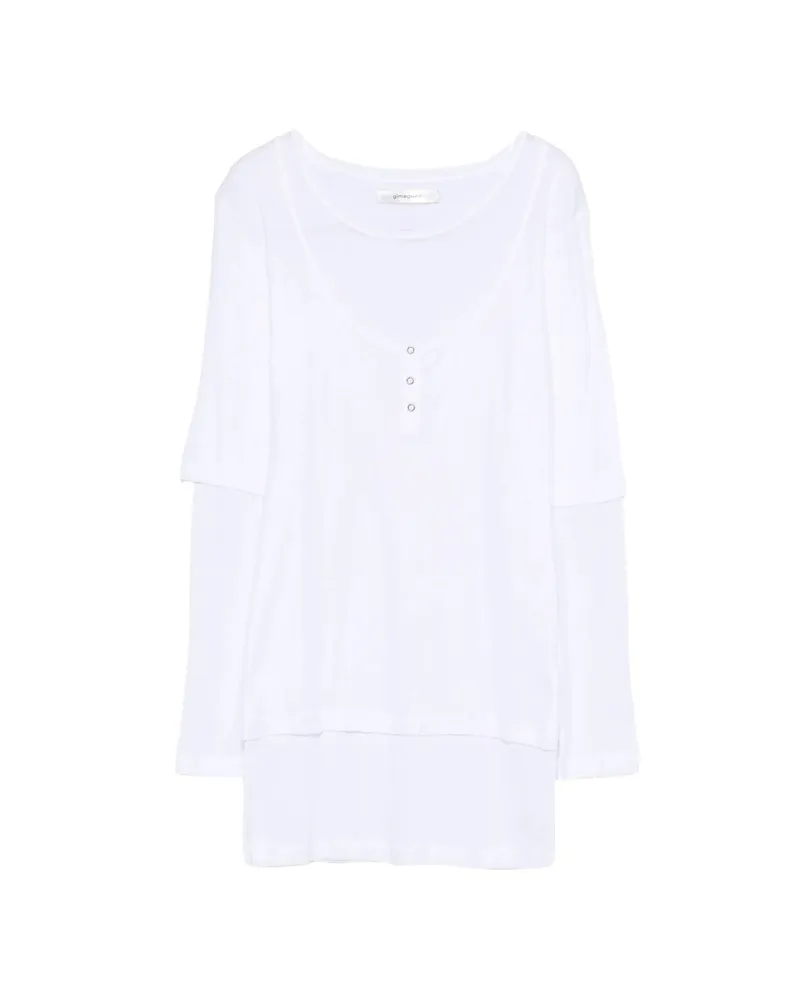 GIMAGUAS Gemma Button Mini Dress White