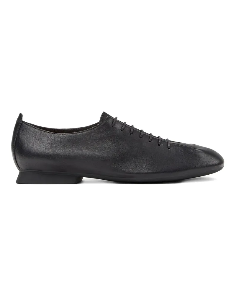 Camper Casi Myra Lace-up Ballet Flats Black