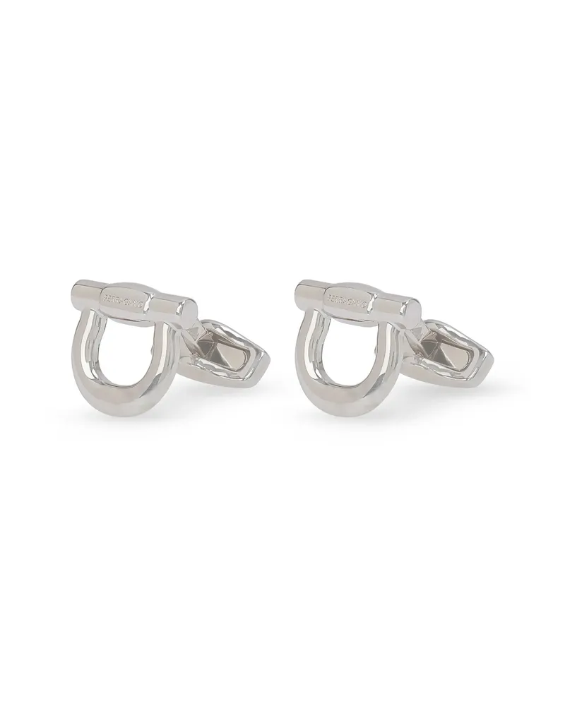 Ferragamo Gancini Cufflinks Silver