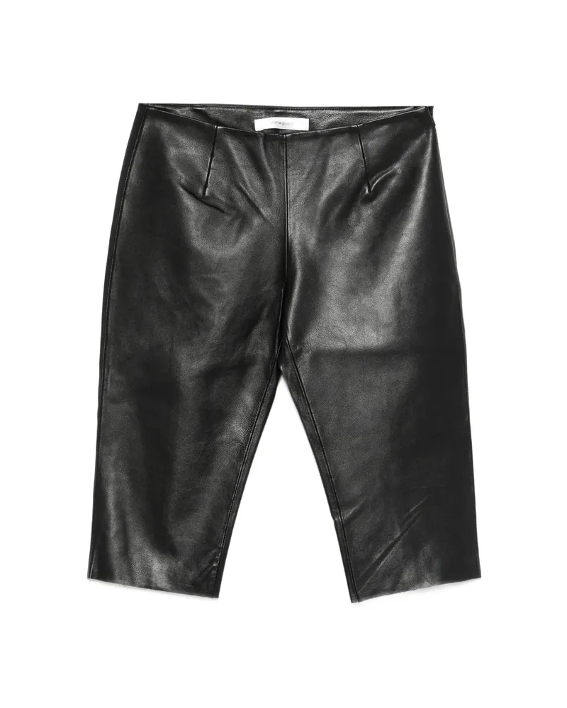 GIMAGUAS Bella Leather Shorts Black