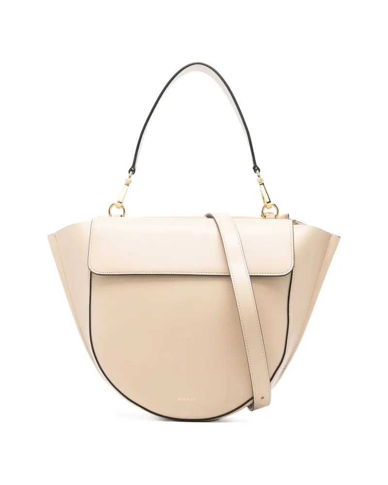 WANDLER Medium Hortensia Flap Shoulder Bag Neutrals