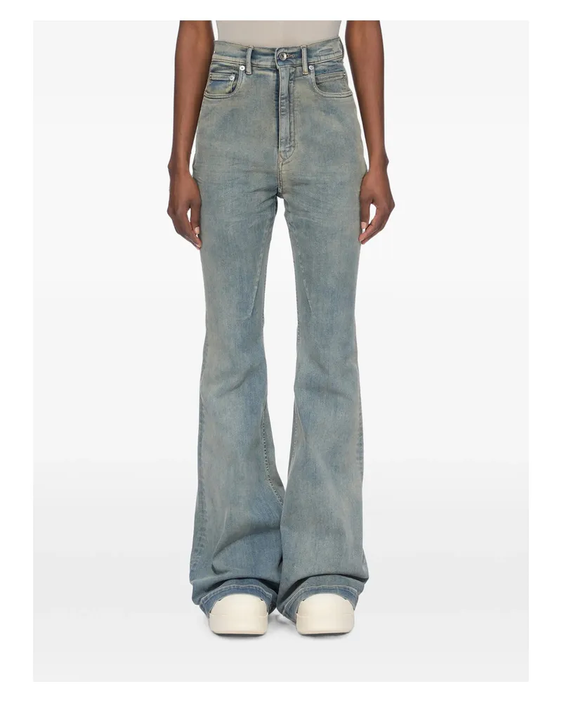 DRKSHDW by Rick Owens High-waisted Flared Jeans Blue