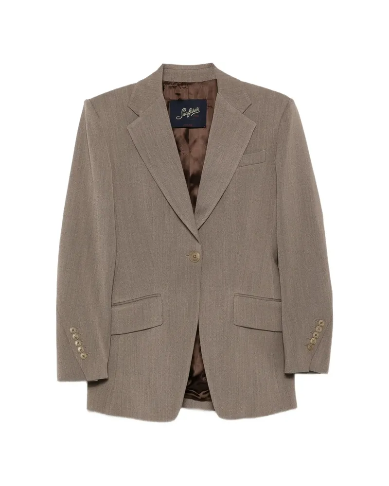 Seafarer Single-breasted Buttoned Blazer Neutrals