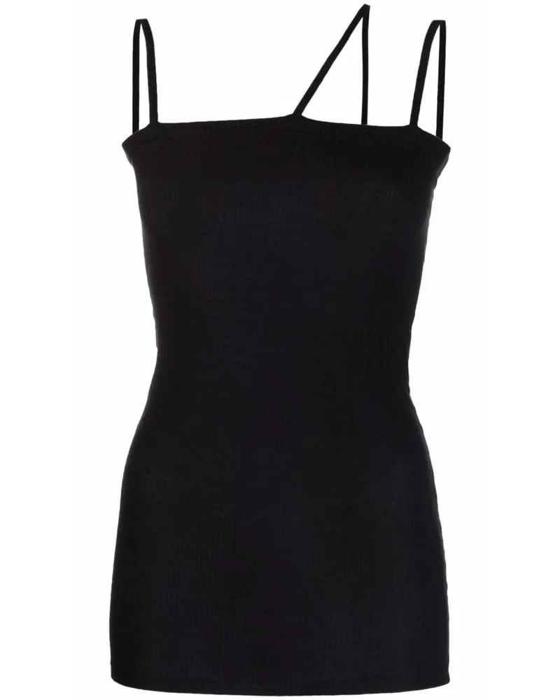 Baserange Crossover-strap Vest Top Black