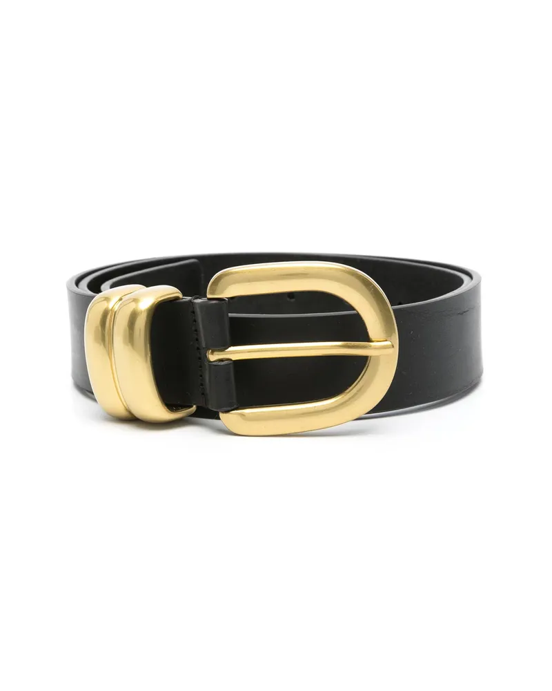 By Malene Birger Zoira Leather Belt Black