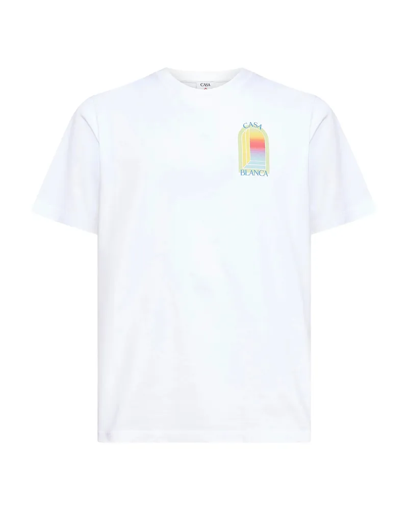Casablanca Paris L'Arche Printed T-shirt White