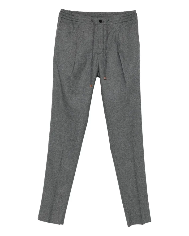 Incotex Pleat-detail Trousers Grey