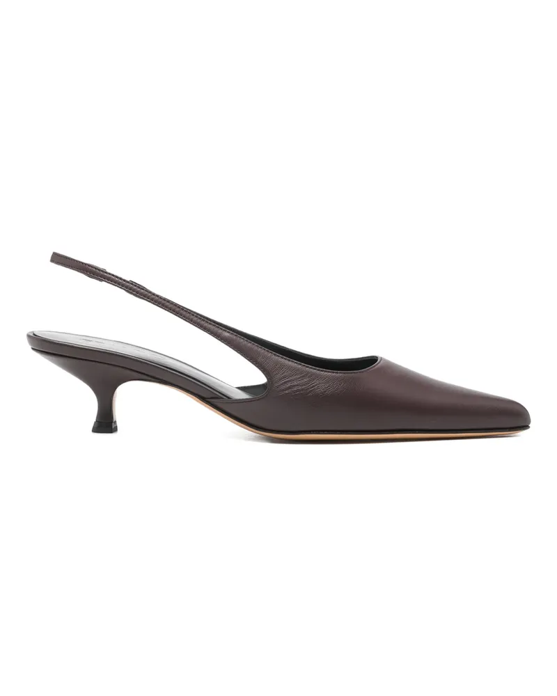 ERALDO 40mm Slingback Point-toe Heeled Pumps Brown