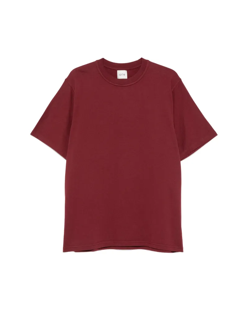 Arte Antwerp Logo-print T-shirt Red