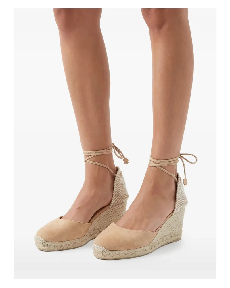 Castañer CARINA Tie Ankle Espadrilles Neutrals