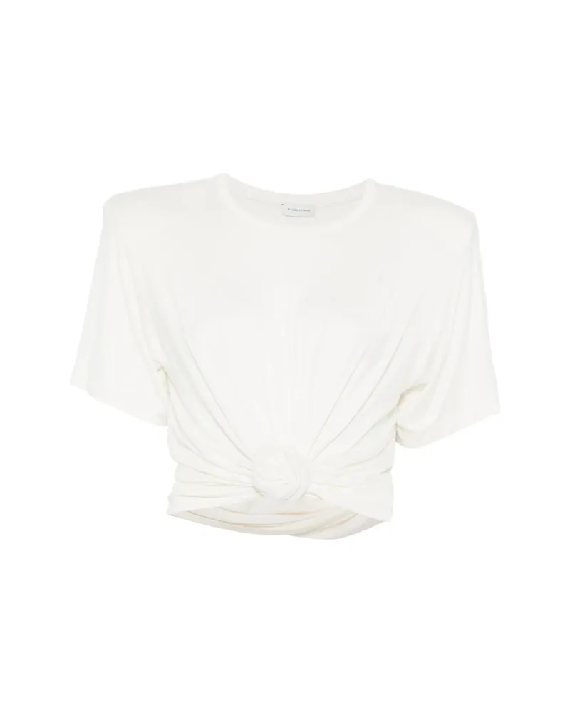 Magda Butrym Knot-detail T-shirt White