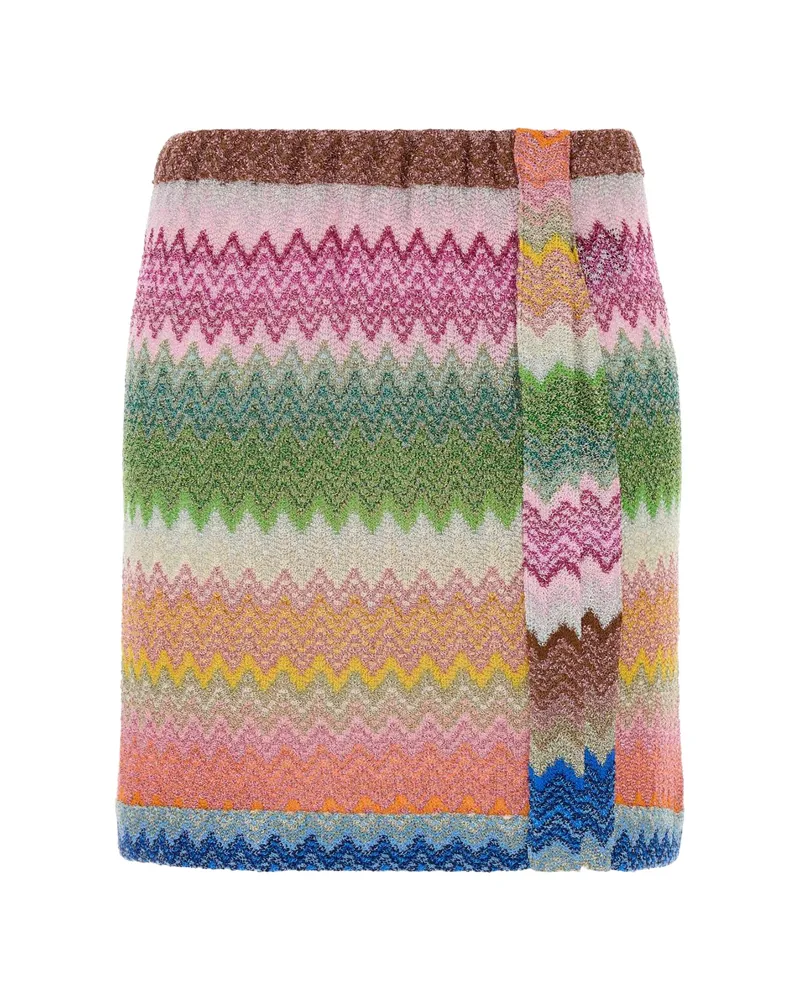 Missoni Embroidered Mini Skirt Pink