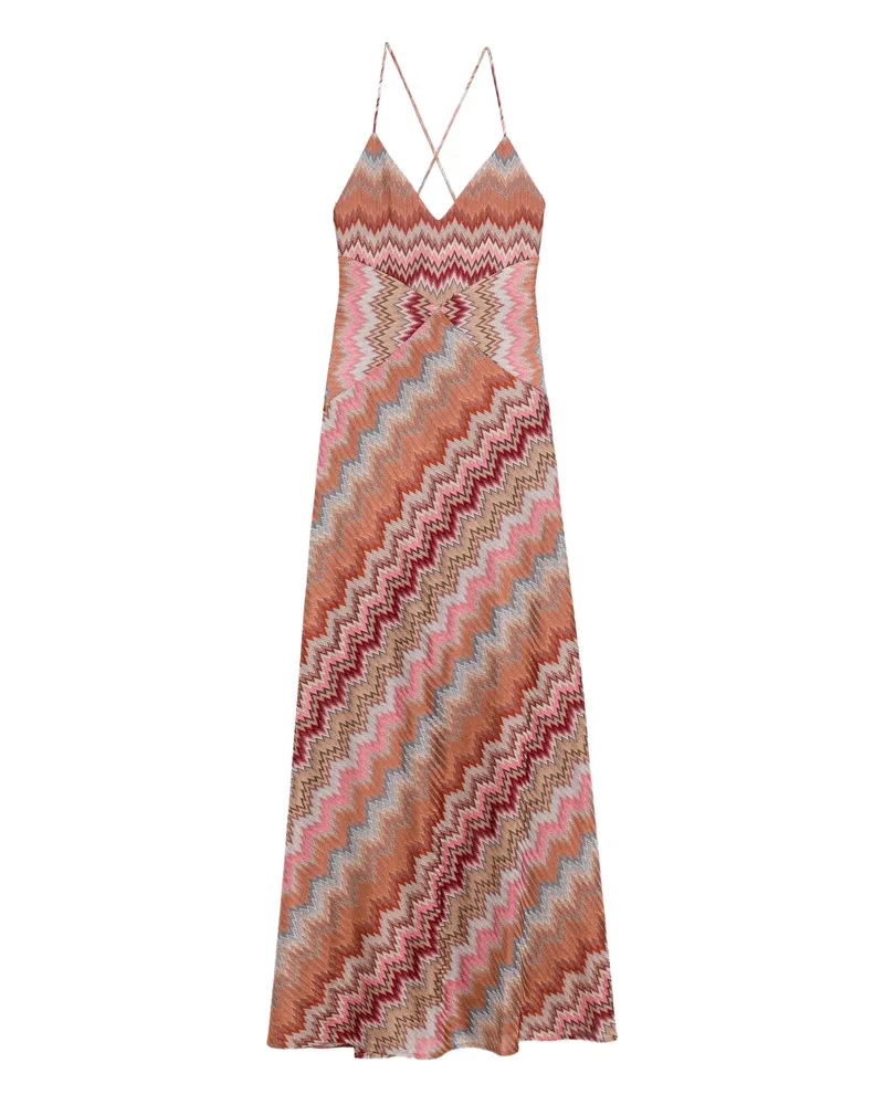 Missoni Sleeveless Maxi Dress Brown