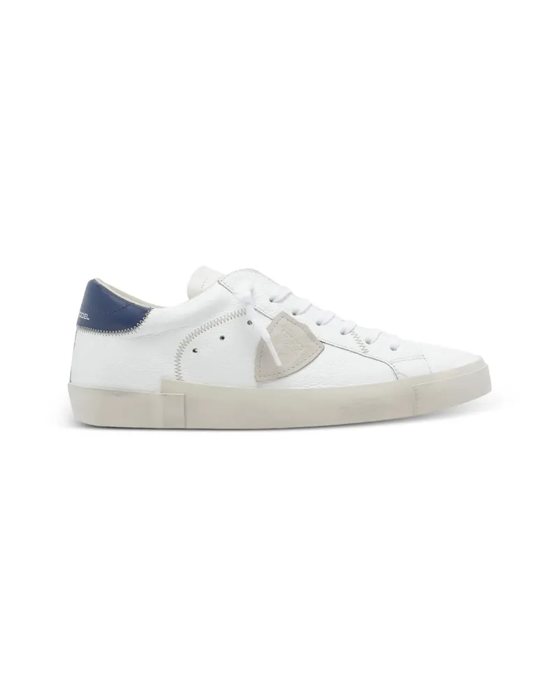 Philippe Model Prsx Logo Leather Sneakers White