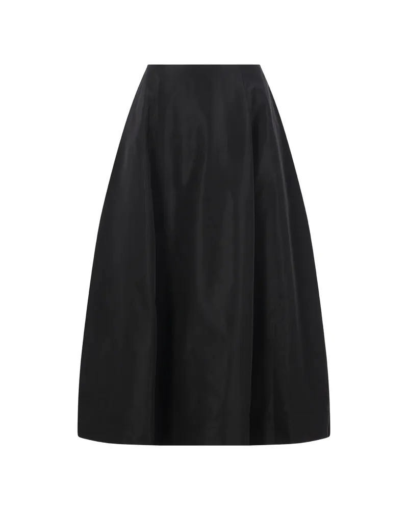Simone Rocha Taffeta Circle Midi Skirt Black