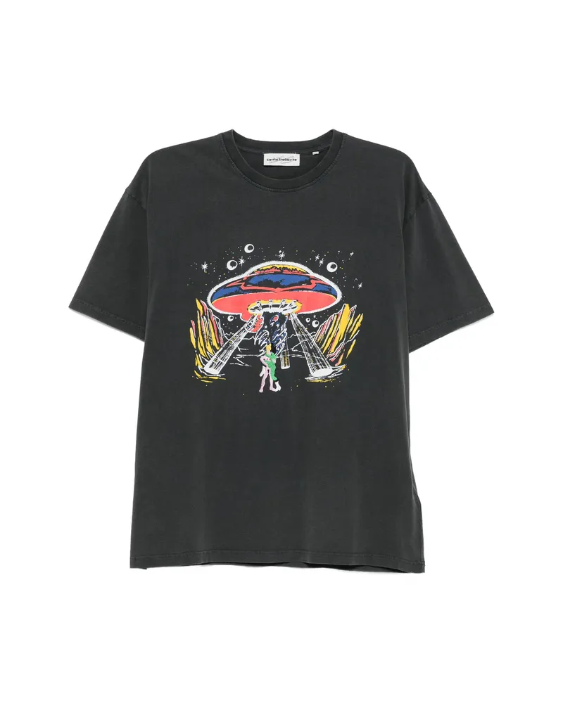 Carne Bollente Alien Affection Graphic-print T-shirt Grey