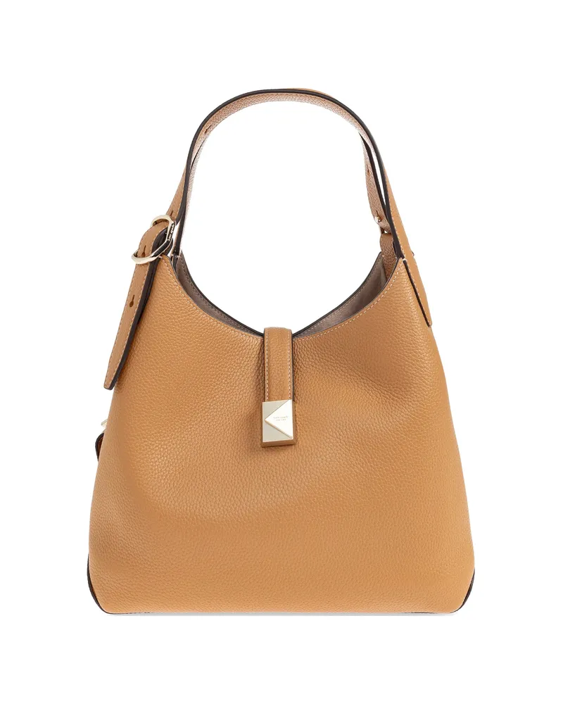 Kate Spade Deco Pebbled Leather Tote Bag Brown