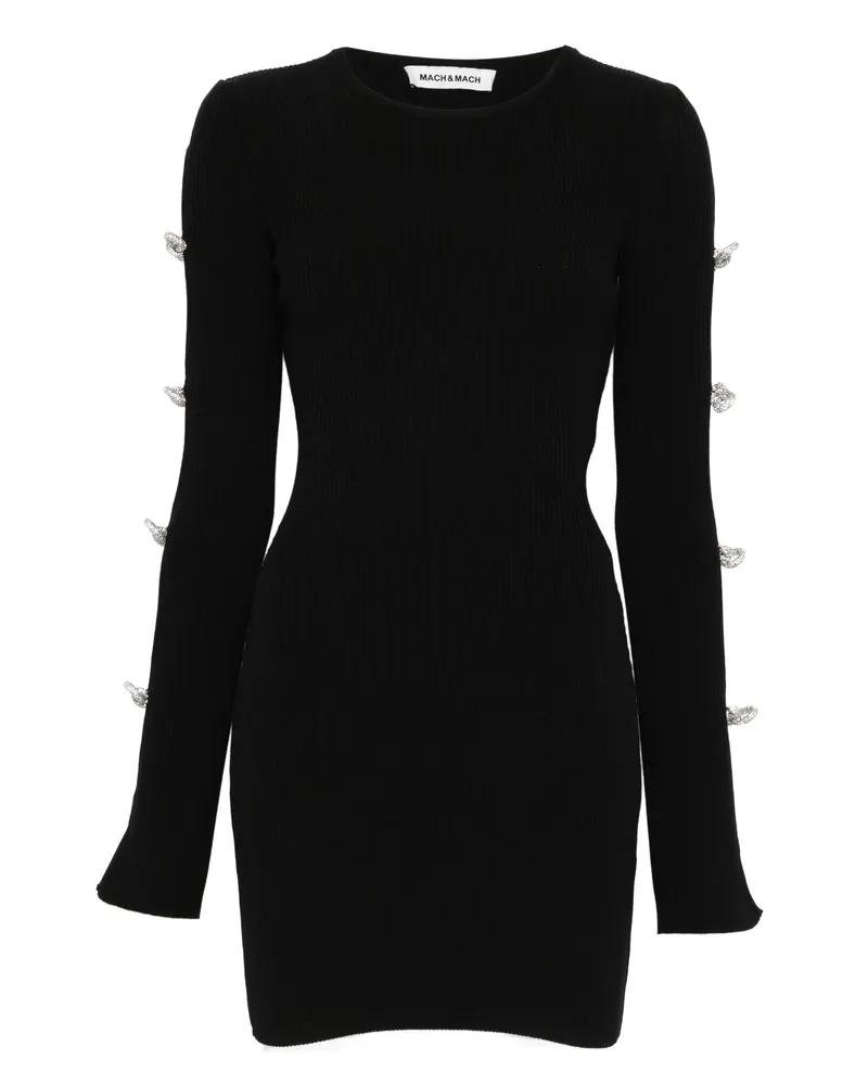 Mach & Mach Cut-out Dress Black