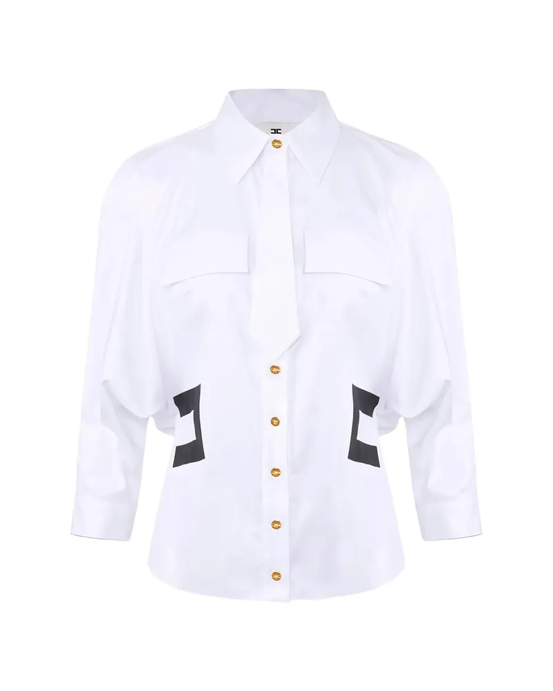 Elisabetta Franchi Tie-detail Shirt White