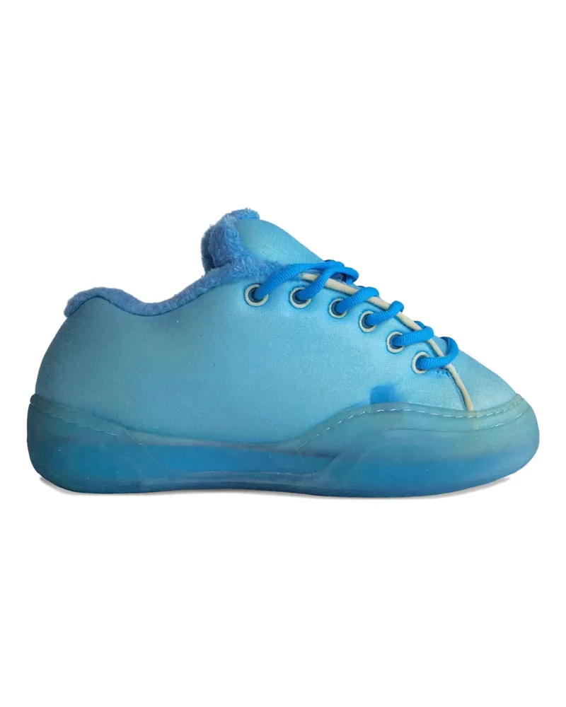 ERL Skate Faux-fur Trim Sneakers Blue