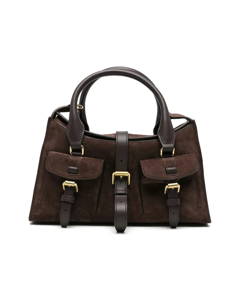Mulberry Small Roxanne Leather Tote Bag Brown